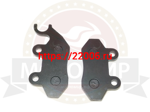 Колодки тормозные дисковые Minsk ТИП 2 зеркальные с ухом фото 2