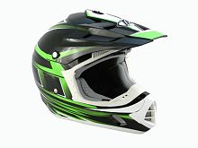 Мотошлем THH TX-12 №17 black/ green (M)