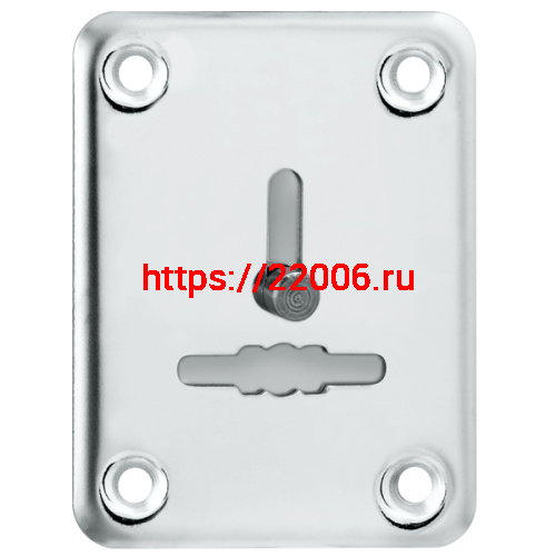 Декоративная Punto (Пунто) накладка ESC081/1-SS (нержавейка) на сув. замок со шторкой (1 шт.) тех.упак.