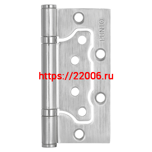 Петля Punto (Пунто) универсальная без врезки IN4200W SC (200-2B 100x2,5) мат. хром