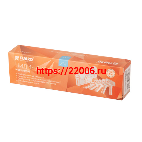 Цилиндровый Fuaro (Фуаро) механизм (200 ZM/100) 2000ZM Knob 100 (60+10+30) BL-24 черный 5Key с вертушкой фото 2