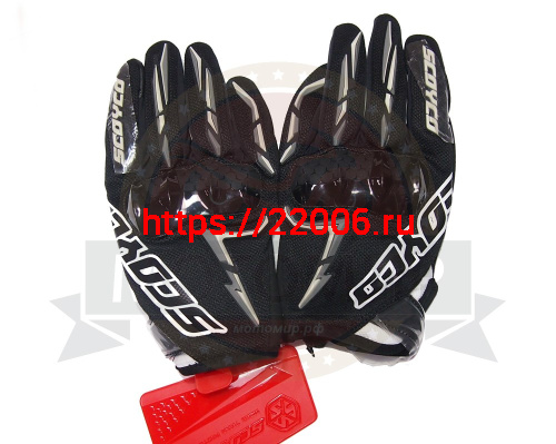 Перчатки SCOYCO (оригинал) MC-101, черные, р-р XL