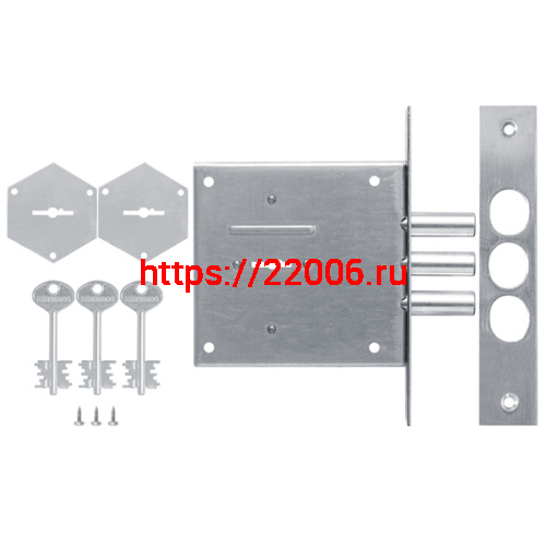 Замок kerberos (KERBEROS) врезной сувальдный 110.21.003, 5 кл. фото 3