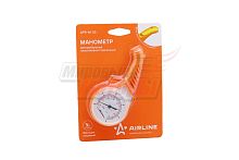 Манометр шинный стрелочный AIRLINE (до 5 атм.) в пласт. корпусе (APR-M-05)