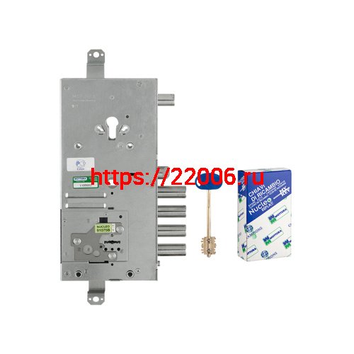 Замок Mottura (Моттура) врезной двухсистемный 54.J919M-S MyKey (левый), перекод. с торца, кл. 60 мм, без накл. фото 2