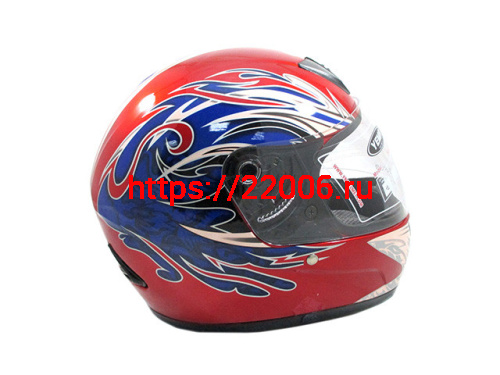 Мотошлем YM-802 красный (S)