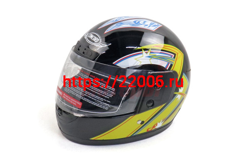 Шлем CONCORD XZF03 чёрно-желтый "S,M,L,XL,XXL" (интеграл)