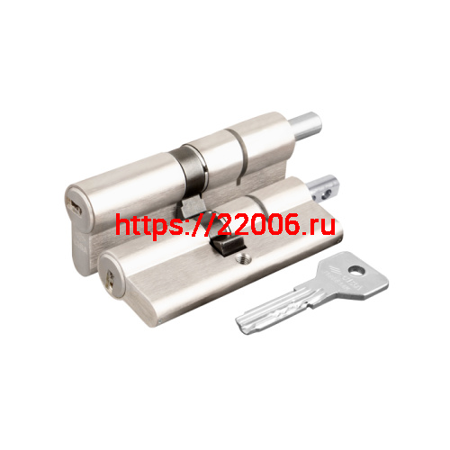 Цилиндровый механизм Cisa (Чиза) под вертушку ASIX OE302-29.12 (90 мм/40+10+40), НИКЕЛЬ