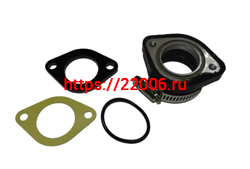 Патрубок карбюратора (впускной) 33 мм, QG-WS, для горизонтальных двигателей (28-33 мм) фото 2