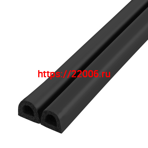 Уплотнитель Fuaro (Фуаро) самоклеящийся ADH/D-9x7,5mm, BLACK черный 100m