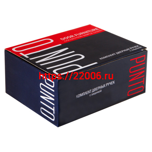 Ручка Punto (Пунто) защелка DK672 BL-BK (6072 BL-B) (фик.) черный фото 2