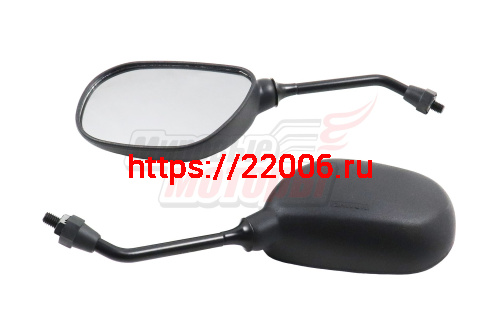 Зеркала чёрные d8 YB50QT-3 Racer Meteor