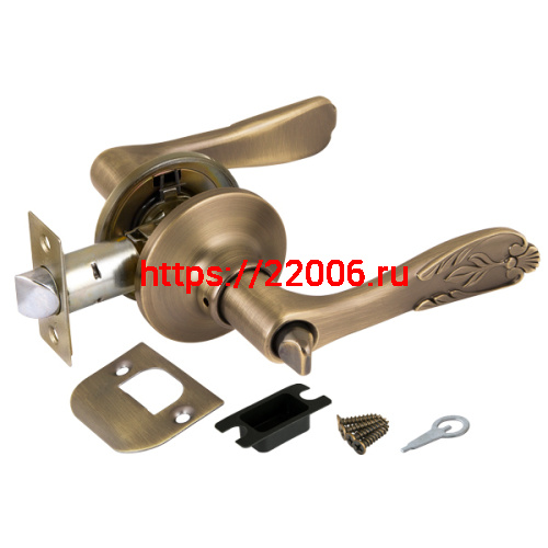 Ручка Punto (Пунто) защелка DK633 MAB-BK (6033 MAB-B) (фик.) мат.бронза