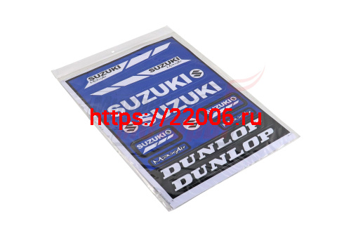 Наклейки: SUZUKI, SUZUKI MaxAir, DUNLOP (22х33)