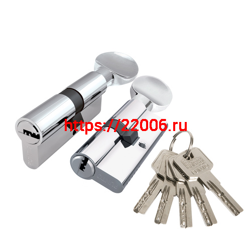 Цилиндровый Punto (Пунто) механизм Z3002Knob100(50+10+40) с вертушкой CP хром