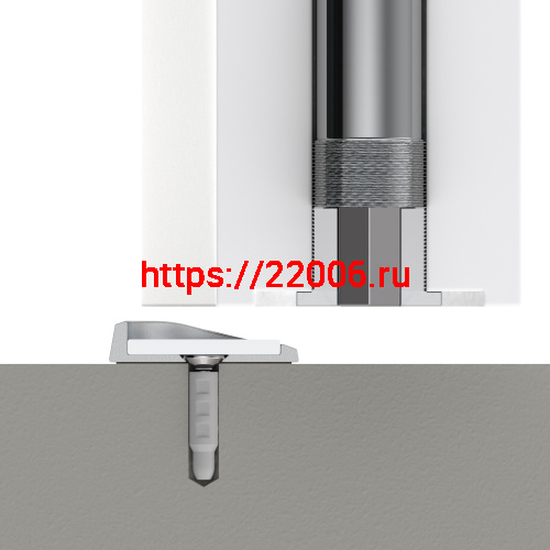 Упор Armadillo (Армадилло) дверной скрытый MAX INOX фото 5