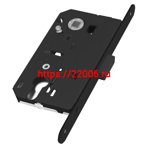 Замок Bonaiti (Бонаити) межкомнатный магнитный под цилиндр B-FORTY №68 с отв. пл. F45 (черный), планка 190 мм фото 3