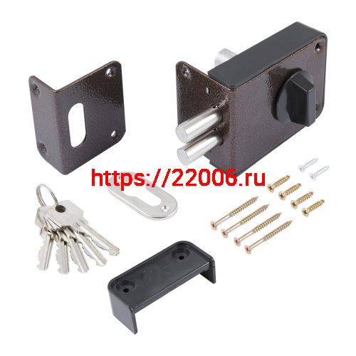 Замок Omega (Омега) накладной цилиндровый ЗН1-1 ПНЗ медь, 5 кл. фото 4