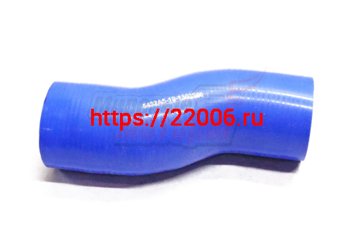 Патрубок радиатора нижний МАЗ, силикон.,синий,армир. L240мм,d70мм. (HH045)