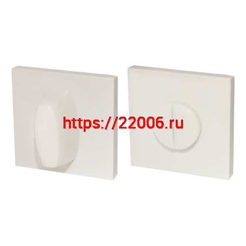 Ручка Armadillo (Армадилло) поворотная BK6.K.USS52 (WC-BOLT BK6 USS) WH-19 белый