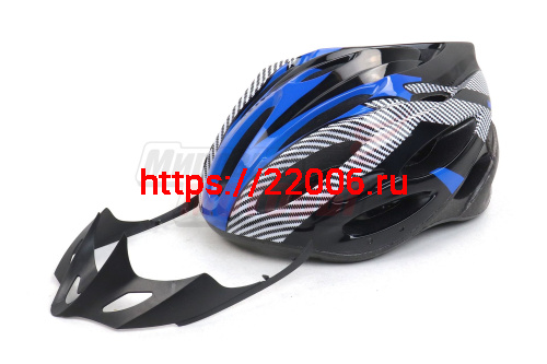 Шлем Вело (цв. чёрно-синий) (54-60см)
