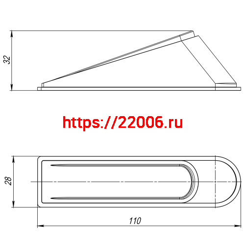 Фиксатор Ajax (Аякс) двери DSF-110 прозрачный фото 3