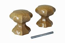 Ручка-кнопка veles (ВЕЛЕС) фигурная Карел. береза