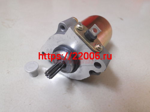 Электростартер SUZUKI Address 100 (AG100,AD100,V100)(вал 9 шлицев,d9 мм,вылет 21 мм)