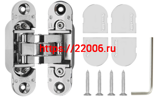 Петля Armadillo (Армадилло) скрытой установки U3D6000 CP (11160UN3D) хром фото 4
