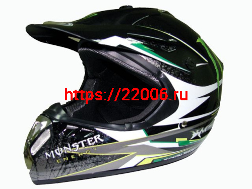 Мотошлем YM-910 Monster Energy (L)
