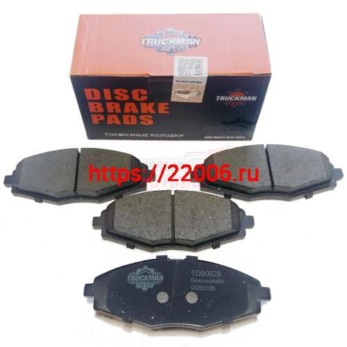 Колодки торм.перед. (TDB0628) Matiz, Nexia 04, Lanos, Spark (M200,M250) 0.8/1.0 05, Sens 1.3, Chery QQ, Sweet, Tosca1.8/2. 06