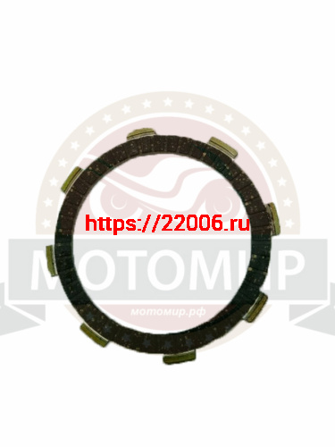 Диск сцепления YBR125, RX125, YB100 (91х110/119х3мм (компл. 5шт) (НАБОР)