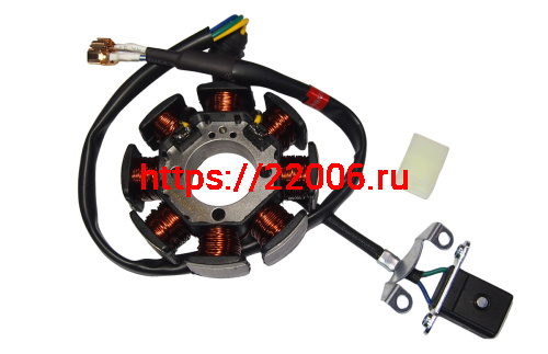 Зажигание CB250, Zongshen ZS 172FMM-5 голое (без маховика) (8 катушек) (статор) 100056052-0001)