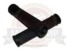 Грипсы для велосипеда 130мм, резина, черные, универсальные