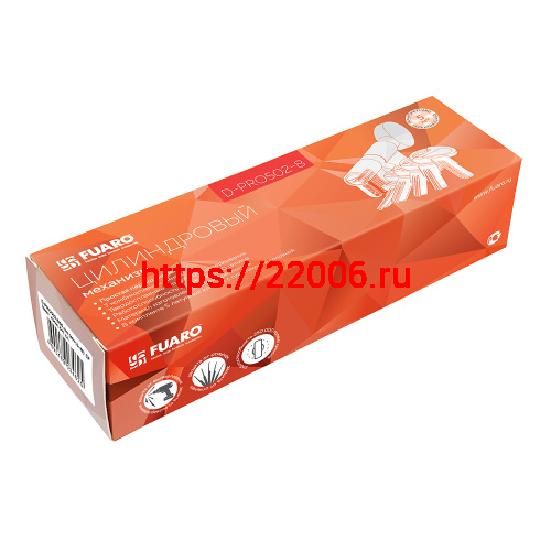 Цилиндровый Fuaro (Фуаро) механизм (D-PRO502-8/110) D-PRO5002-8Knob110(50+10+50) CP хром 5+1Key с верт. перекод. фото 2