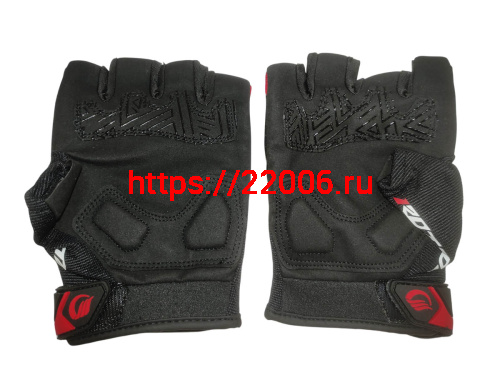 Перчатки PRO-BIKER MCS-57B без пальцев (чёрно-красные), р-р L фото 2