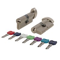 Цилиндровый Punto (Пунто) механизм MaxPro7002Knob100mm(40+10+50) SN никель 7key с вертушкой