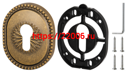 Накладка Armadillo (Армадилло) на цилиндр ESC.C.CL/OV (ET-DEC CL) OB-13 античная бронза фото 4