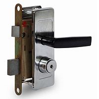 Замок Zenit (Зенит) врезной цилиндровый с защёлкой в комплекте с ручкой ЗВ4Д (Аналог ШО-25), 3 кл.