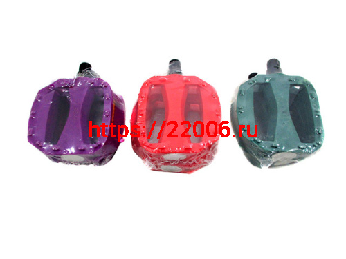 Педаль цветная, пластик, шариковый подшипник, резьба 1/2(мелкая резьба) 3032603-14