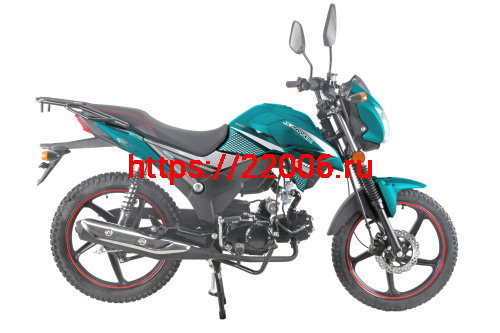 Мопед Alpha SA Max (Тюнинг) (багажник зад,диск.тормоз перед.,обтекат. фары,LED фара) МОРСКАЯ ВОЛНА фото 2
