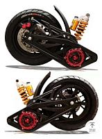 Диск в комплекте со спицами "26" 250w для веломотора