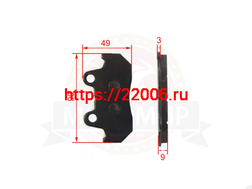 Колодки тормозные дисковые Honda CL Brakes 2289