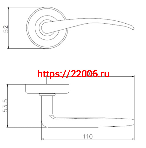 Ручка Punto (Пунто) анодированная LM/AN R.H50.015 BL-24 черный фото 3