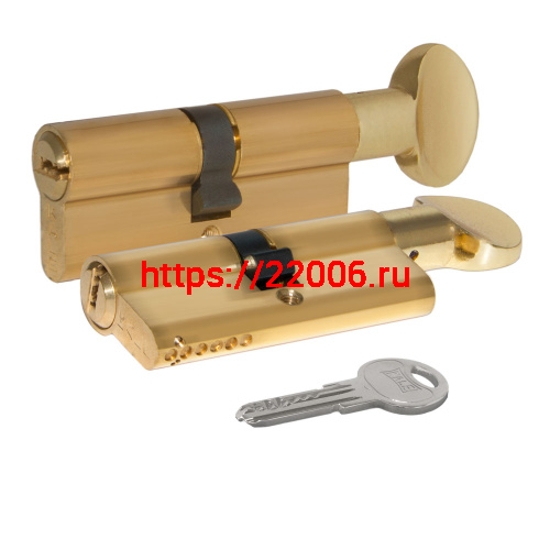 Цилиндровый механизм Kale kilit (Кале килит) с вертушкой 164 SM/68 (26+10+32) mm латунь 5 кл.