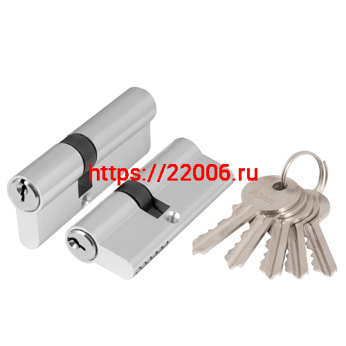 Цилиндровый Ajax (Аякс) механизм (AX100/60) AX1000Key60 (25+10+25) CP хром